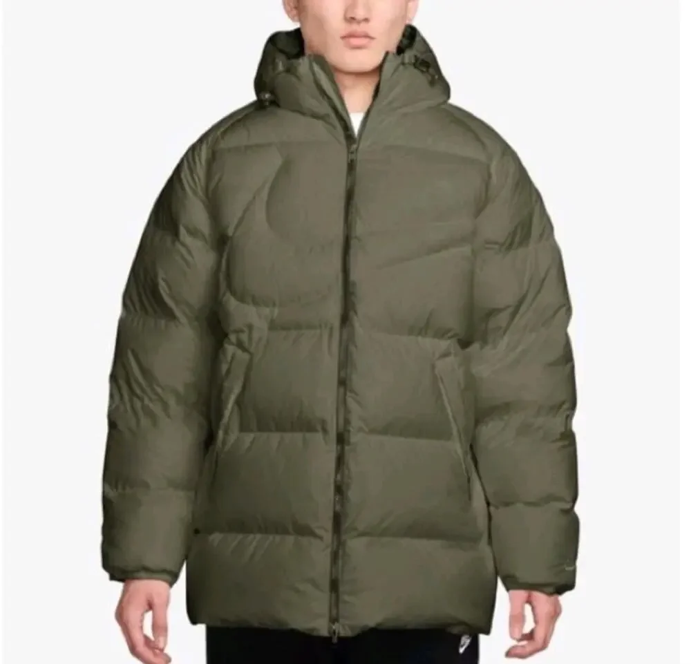 NIKE MEN'S 3XL THERMA FIT LOOSE PARKA OLIVE GREEN IH2377-222 NWT